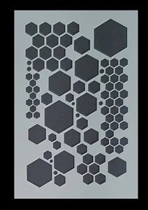  Schablonen Airbrush Schablone Stencil Sechseck 3 # FS - 0842 - Bild 1 von 1