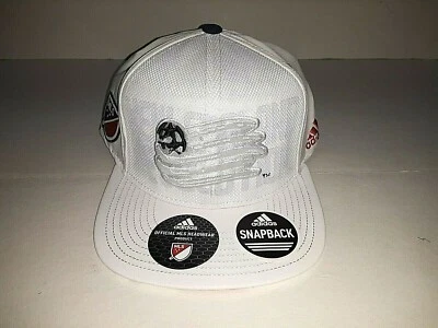 New England Revolution MLS Snapback White Flat Bill  Hat - Image 1 of 4