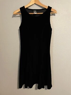 Vestido para mujer My Michelle talla pequeña negro terciopelo sin mangas bruja gótico Y2K LEER Foto 1 de 4