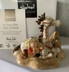 ROYAL DOULTON THELWELL PONY ALSO BEHANDLE IHN WIE EINEN FREUND Nr. NT 11 PERFECT BOXED - Bild 1 von 10