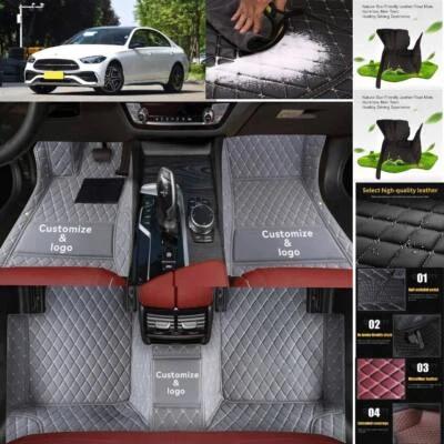For Mercedes Benz C Sedan/AMG Car Floor Mats All Weather Luxury Custom Handmade Foto 1 de 4