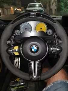 BMW Fibra di Carbonio Paddle Volante Cambio Ingranaggi F10 F11 F12 F13 5 6 Serie - Foto 1 di 11