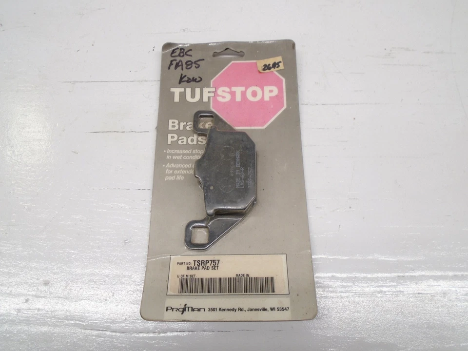 FA85 Equivalent Tuf Stop New Brake Pads TSRP757  - Изображение 1 из 1