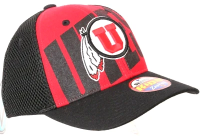 NEW University of Utah Utes Red Zephyr Cap Snapback Mesh Baseball Youth Kids Hat - Image 1 of 4