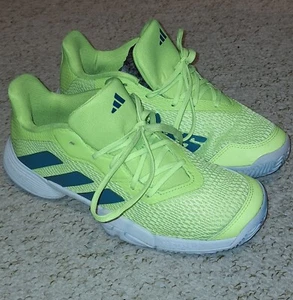 Adidas Barricade Tennis Shoes Lucid Lemon/Arctic Fusion IG9530 Used UK Size 4.5 - Picture 1 of 9