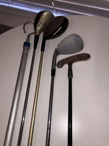 Golf Clubs Mix Lot 3 Iron Pat Simmons MG 5 Northwestern Retriever 56° Putter WS - Picture 1 of 19