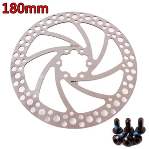 MTB Bike Floating Rotor 160/180/203mm 6 Bolt Front Rear Disc Brake Pad Caliper - Picture 1 of 20