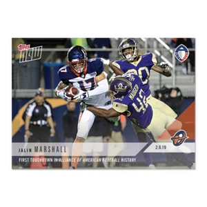 JALIN MARSHALL - 2019 AAF Topps NOW [/614] - Card #1 - ORLANDO APOLLOS - Picture 1 of 2