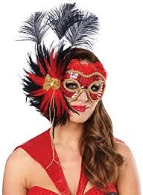 NEW FRANCO FEATHER MASK-SENORITA - Image 1 of 1