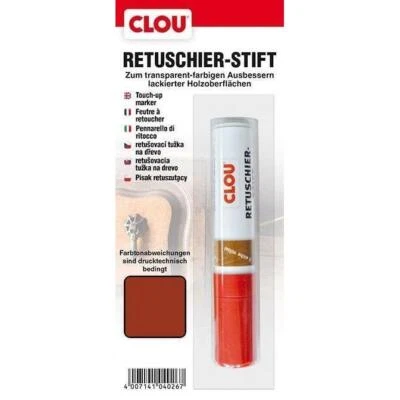 Clou Retuschierstift Mahagoni rötlich zum Retuschieren leichter Oberflächenschäd - Bild 1 von 4