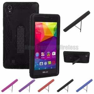 Funda protectora de alta resistencia con soporte + protector de pantalla para BLU NEO X Plus (N090U) - Imagen 1 de 15