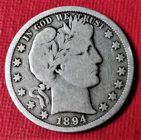 1894-S Barber Half Dollar Cover