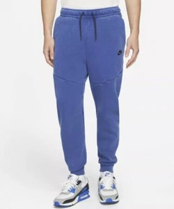 PANTALONES NIKE PARA HOMBRE TECH LANA ""LAVADOS"" PIERNA CÓNICA TALLA 2XL CZ9918 455 Azul Real - Imagen 1 de 10