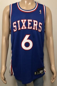Reebok NBA Hardwood Classics Vintage "Julius Erving 6" Jersey Size L (Blue) 2004 - Picture 1 of 9