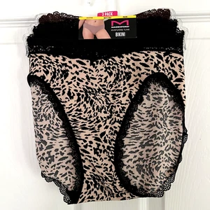 NEW 3 Pack Maidenform Everyday Luxe Bikini Panties M/6 Multi-Color DM3TBK - Picture 1 of 3