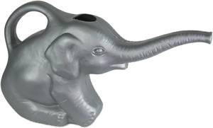 Elephant Watering Can 2 Quarts 0.5 Gallons Gray Novelty Indoor Watering Can