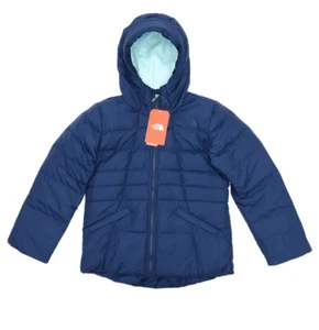The North Face V4401 Kid Moondoggy 2.0 Down Hoodie Size L 14/16 Blue Wing Teal - Picture 1 of 3