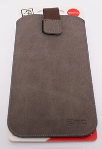 2GO Universal Handytasche Milano G9 Leder dunkelbraun 72 x 145 mm Neuware - Zdjęcie 1 z 4