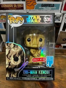 Funko POP! Star Wars Artist Series Obi-Wan Kenobi #536 Vinyl Figure Target Exclu - Picture 1 of 5