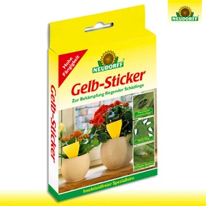 Neudorff 10 Stk Gelb-Sticker Blumenkasten Schutz Gemüse Topf Minierfliege Zikade - Bild 1 von 1