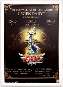 The Legend of Zelda: Skyward Sword RARE Wii 42cm x 59cm Promotional Poster #1 - Picture 1 of 1