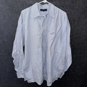 Members Mark Used Dress Shirt Size Men’s 17 Blue - Bild 1 von 5
