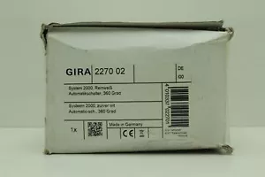 Gira 227002 System 2000 , Automatikschalter 360° , reinweiß "Neu&OVP" - Bild 1 von 1