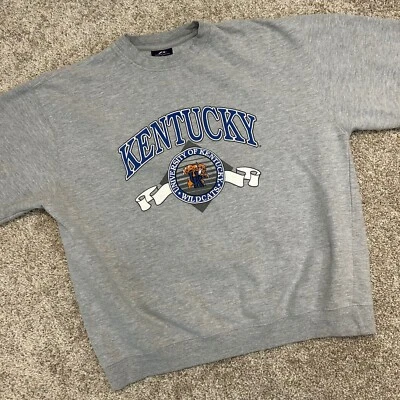 Sudadera De Colección Y2k Pro Player Kentucky Wildcats Reino Unido Cuello Redondo Hombres Talla XL Foto 1 de 4