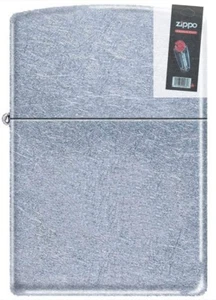 Zippo 207 street chrome full size Lighter + FLINT PACK - Picture 1 of 1