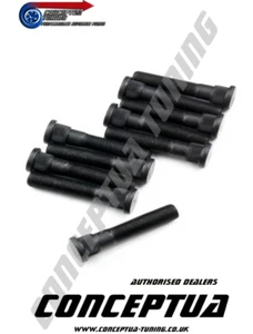 10 x Extended Longer Front Wheel Studs 65mm For Nissan R33 Skyline GTR RB26DETT - Imagen 1 de 1