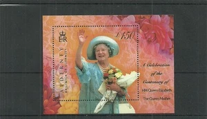 ALDERNEY-MS A153-QUEEN MOTHER MINIATURE SHEET -MNH - Picture 1 of 1