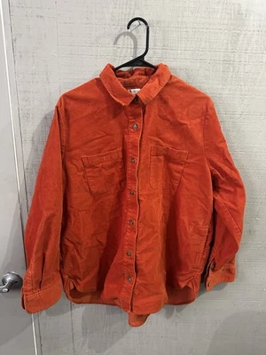 Chaqueta Camisa Hombre J.Crew Naranja Pana Talla Grande Foto 1 de 3