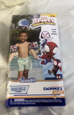 SwimWays Marvel Spidey Swimmies Brazo Flotadores Niños 3-5 NUEVO EN CAJA Foto 1 de 3