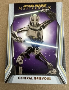 2021 Topps Lucasfilm Star Wars Masterwork General Grievous Alpha 48/50 Purple - Picture 1 of 12