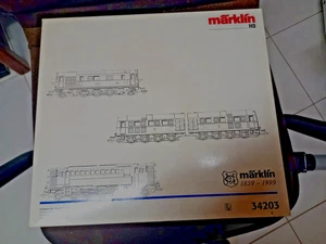 Märklin H0 34 203 - Diesel "Urahnen" silber V 140, V 32 und V 188 mit OVP - Bild 1 von 24