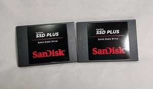 SanDisk SSD Plus 120GB Internal 2.5" SSD Lot of 2! Pre-Owned! - Afbeelding 1 van 3