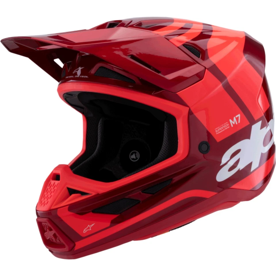 Alpinestars - Casco Cross de moto M - S-M7 Core - Casco de enduro rojo Foto 1 de 1