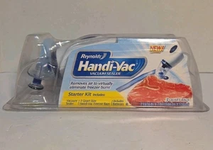 Kit de inicio sellador al vacío Handi-Vac Reynolds con bolsas para congelador NUEVO - Imagen 1 de 9