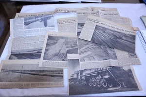 Lotto di circa Ritagli di giornale anni '50 con installazione ferrovia baule grande - A - Foto 1 di 12