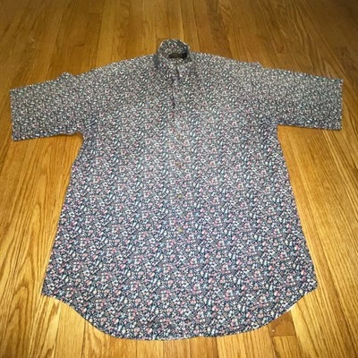 VTG Tango by Max Raab Men’s M Short Sleeve Button Down Shirt Floral USA Mod - Image 1 of 4