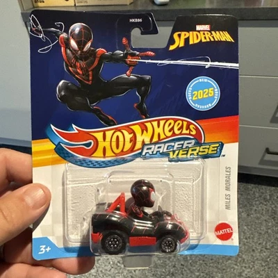 2025 Hot Wheels Racer Verse Marvel Spider-Man МИЛИ MORES НОВАЯ КАРТА С НЕБОЛЬШИМ ЗНАКОМ - Изображение 1 из 3