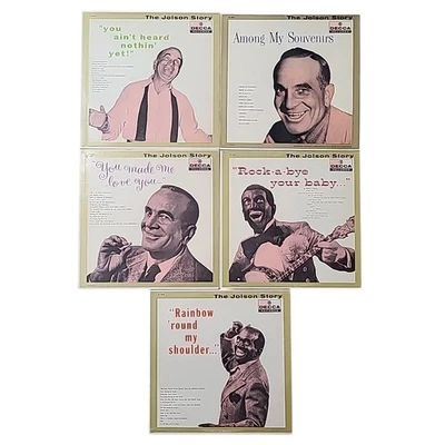 RARE Al Jolson - The Al Jolson Story Vinyl LP Lot of 5 Decca Records Jazz VG Foto 1 de 4