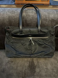 Knomo Women's Grosvenor Laptop Tote Shoulder Black Large Computer Bag Workwear - Picture 1 of 21