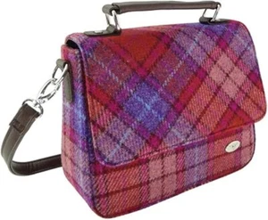 Harris Tweed 'Thurso' Square Bag Made in Scotland - Picture 1 of 6