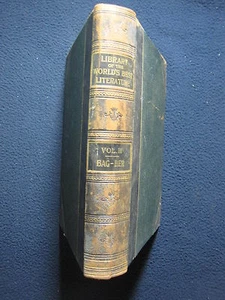 Library of the World Best Literature Vol 3 [Hardcover] by Various Authors 1897 - Picture 1 of 5