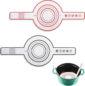 2 Pieces Silicone Baking Mat for Dutch Oven Bread Non-Stick Mat with Long Handle - Picture 1 of 6