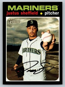 2020 Topps Heritage #418 Justus Sheffield - Picture 1 of 2