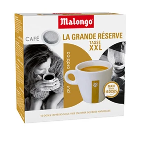 Malongo Grande Reserve XXL- Espresso, 80 Pads - 100 % Arabica, Cafe, Caffe