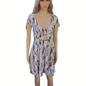 New! Free People L keyhole knee length dress - Picture 1 of 9