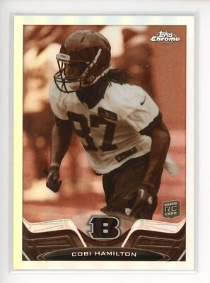2012 Topps Chrome Sepia Refractor #158 Cobi Hamilton Bengals /99 - Image 1 of 3